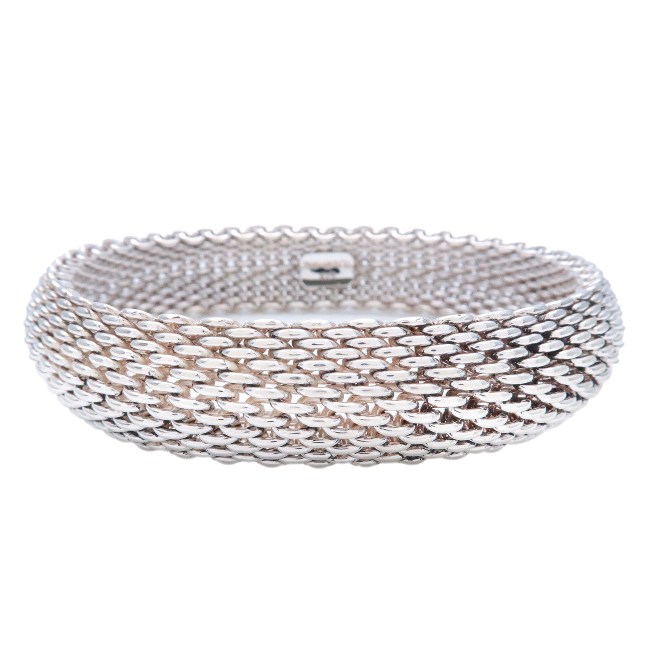 Tiffany&Co.-Somerset-Mesh-Bangle-Bracelet-SV925-Silver