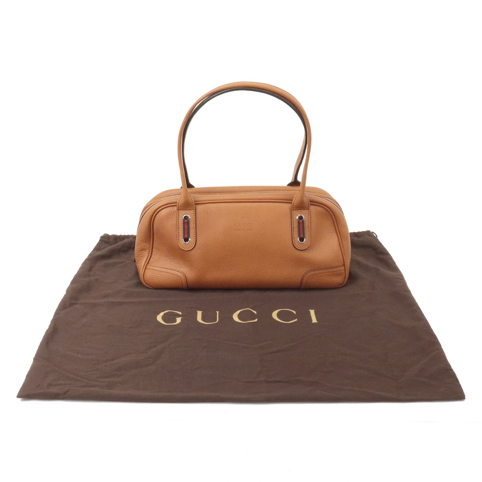 Gucci Brown Leather Princy Boston Bag Gucci