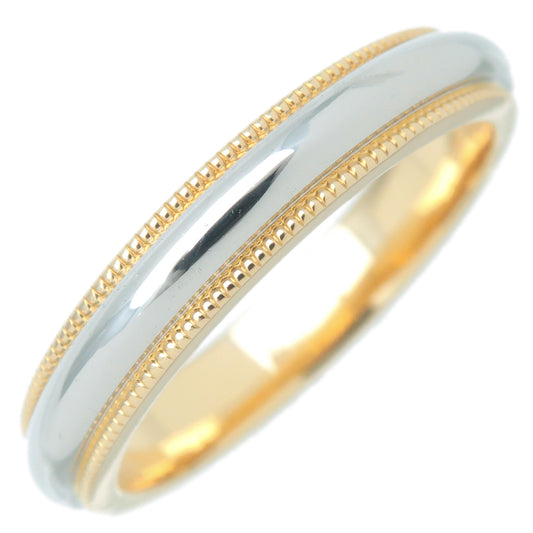 Tiffany&Co.-Milgrain-Band-Ring-K18-Yellow-Gold-Platinum-950-US6