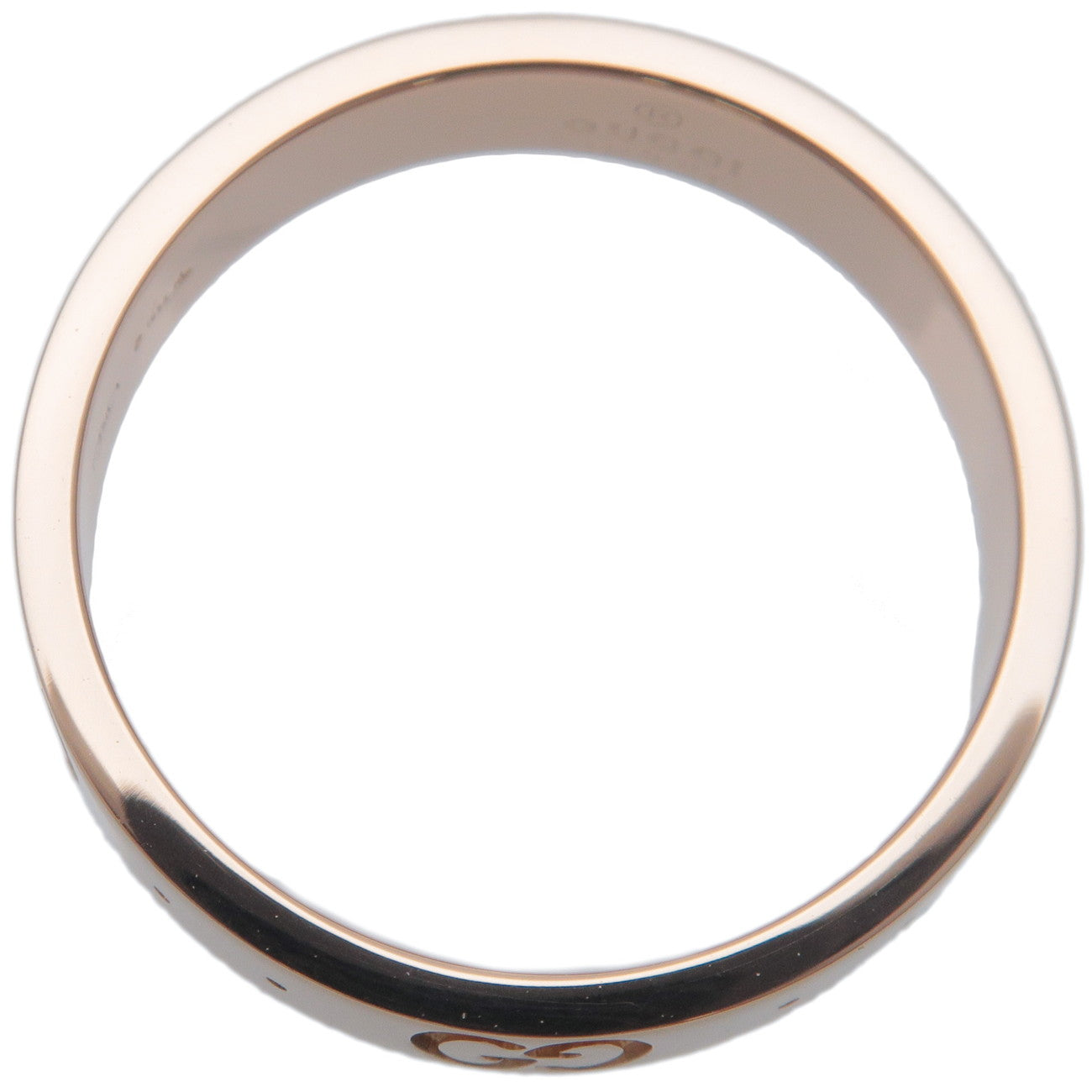 GUCCI Icon Ring K18 750PG Rose Gold #10 US5-5.5 EU50 HK11.5