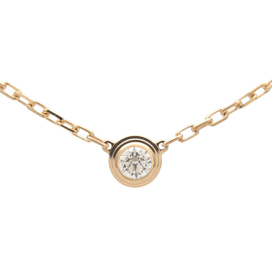 Cartier-Diamant-Leger-Necklace-SM-1P-Diamond-0.09ct-K18YG