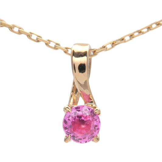 4℃-Ruby-Necklace-K18YG-750YG-Yellow-Gold
