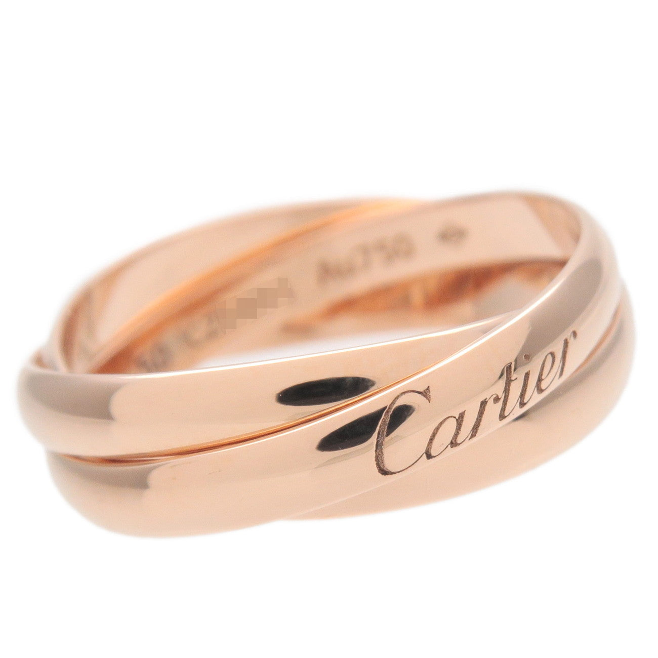 Cartier Trinity Ring SM K18PG 750PG Rose Gold 50 US5.5 EU50.5