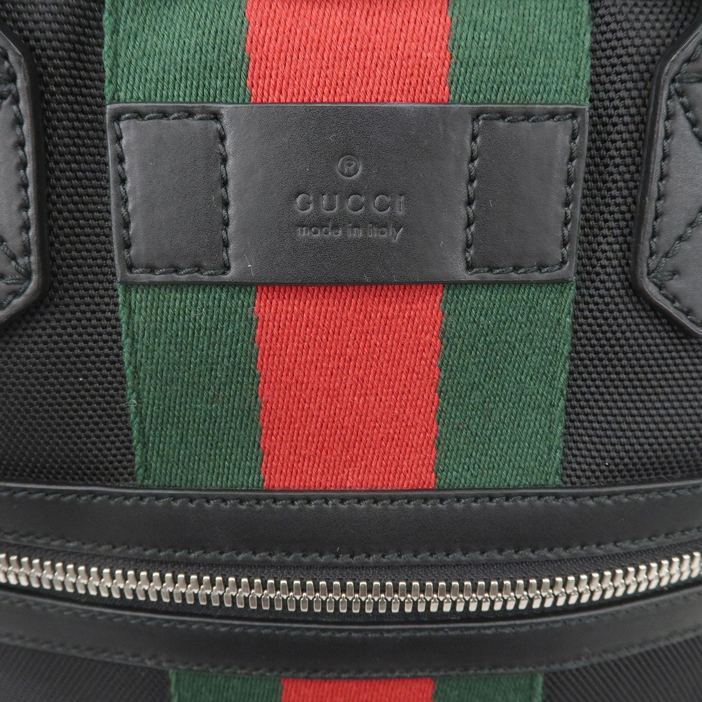 GUCCI Sherry GG Supreme Leather Back Pack Black 495558