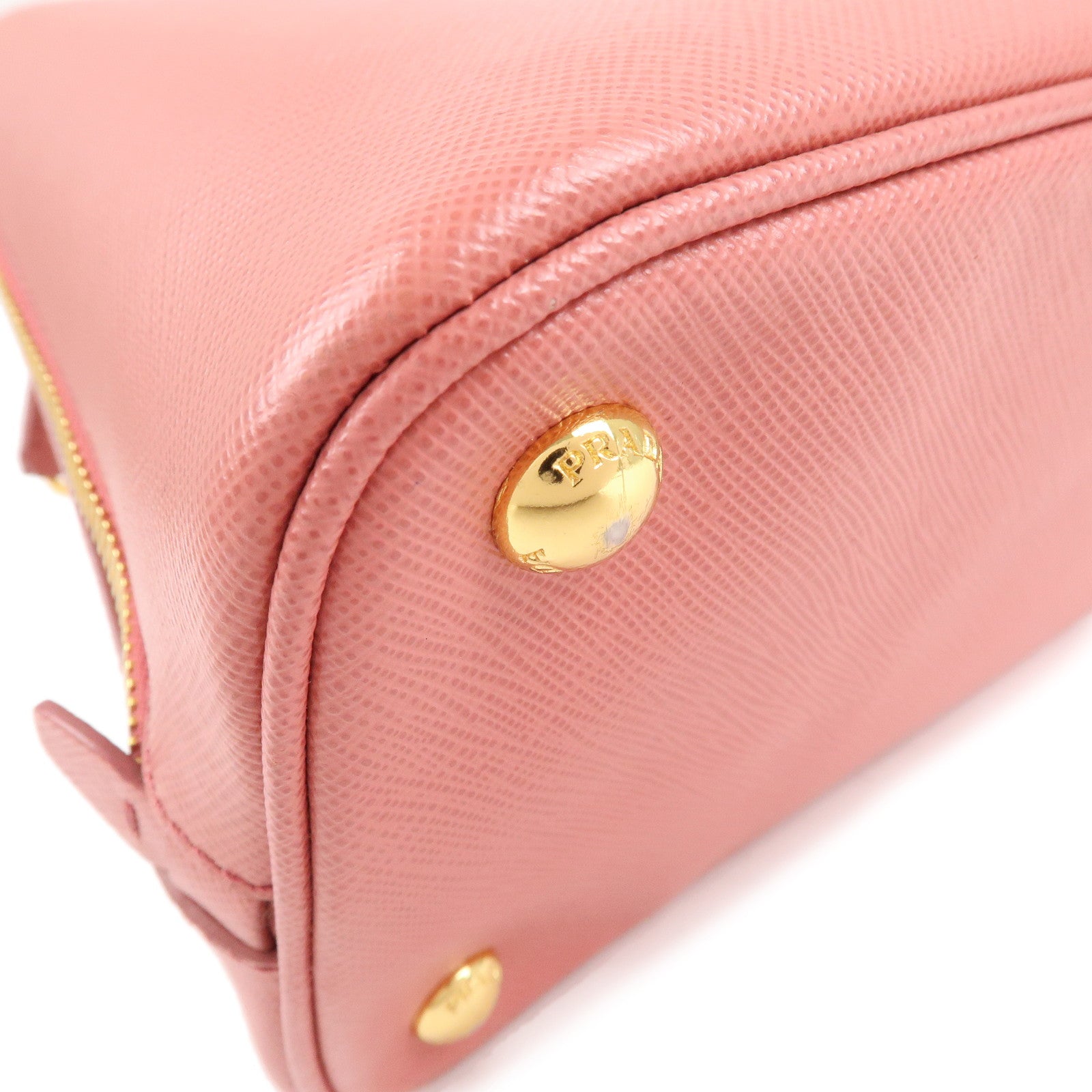 Prada Vintage - Saffiano Leather Satchel Bag - Pink - Leather