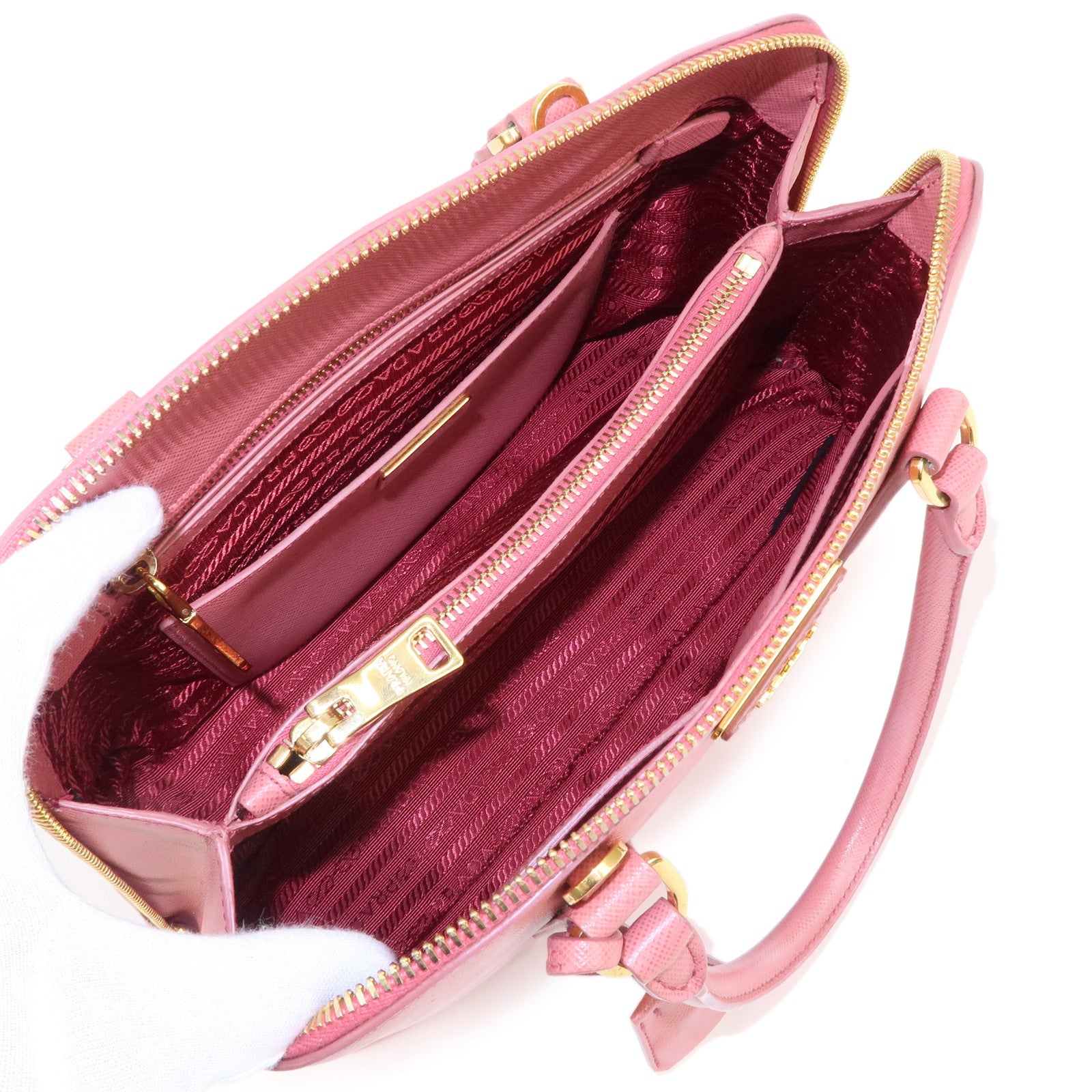 Prada Mini petalo-coloured Galleria handbag