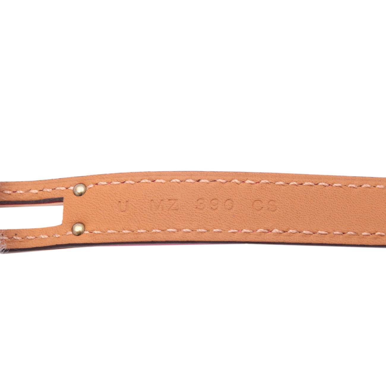 HERMES Kelly Bracelet Double Tour Leather Bracelet T2 Pink