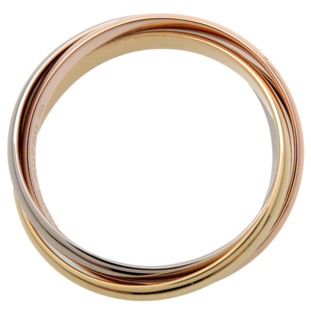 les must de Cartier Trinity Tri-Gold 5 Band Ring - 66mint Fine Estate  Jewelry