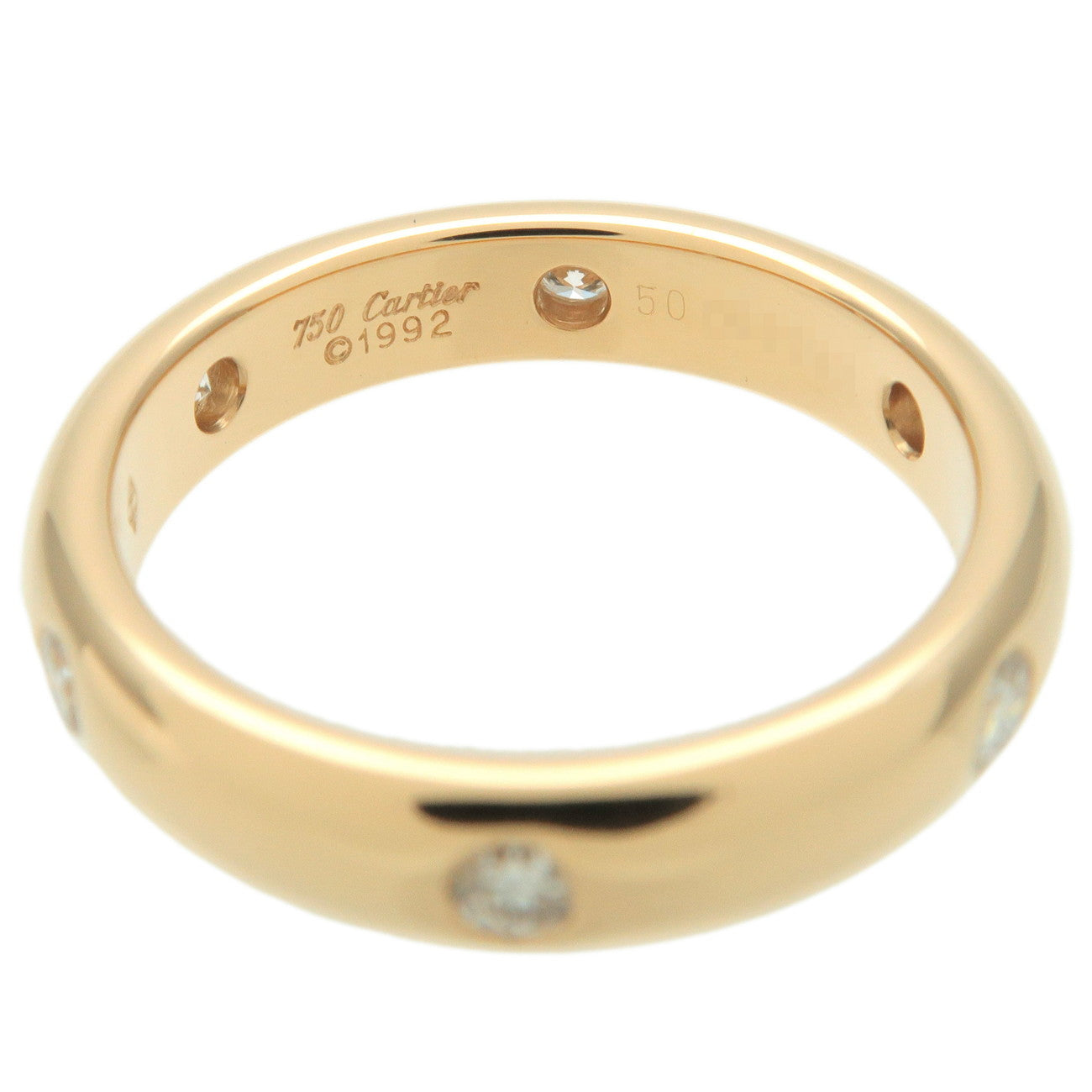 Cartier Stella Ring 6P Diamond K18YG 750YG Yellow Gold #50 US5-5.5