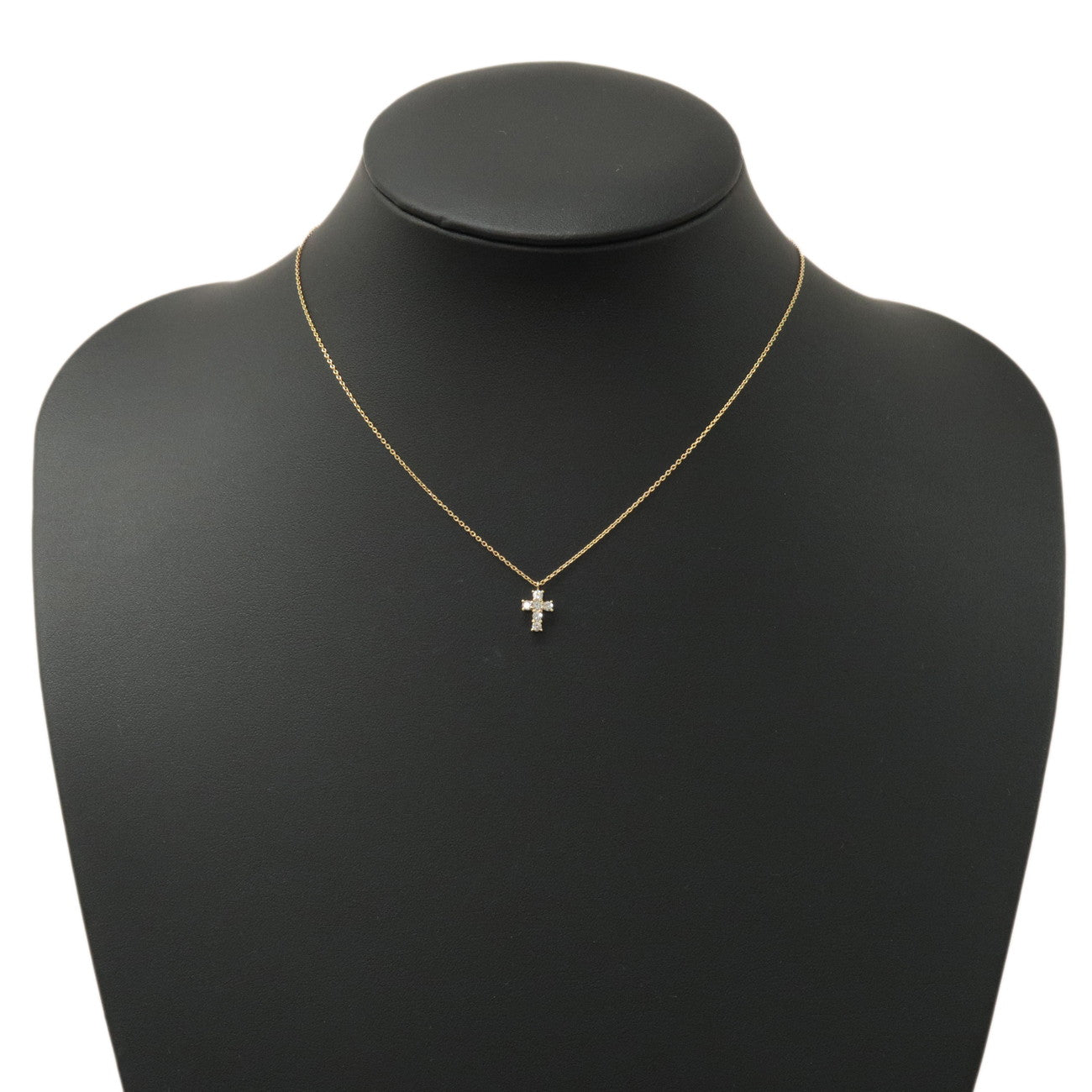 VENDOME AOYAMA Diamond Necklace 0.18ct K18 750YG Yellow Gold