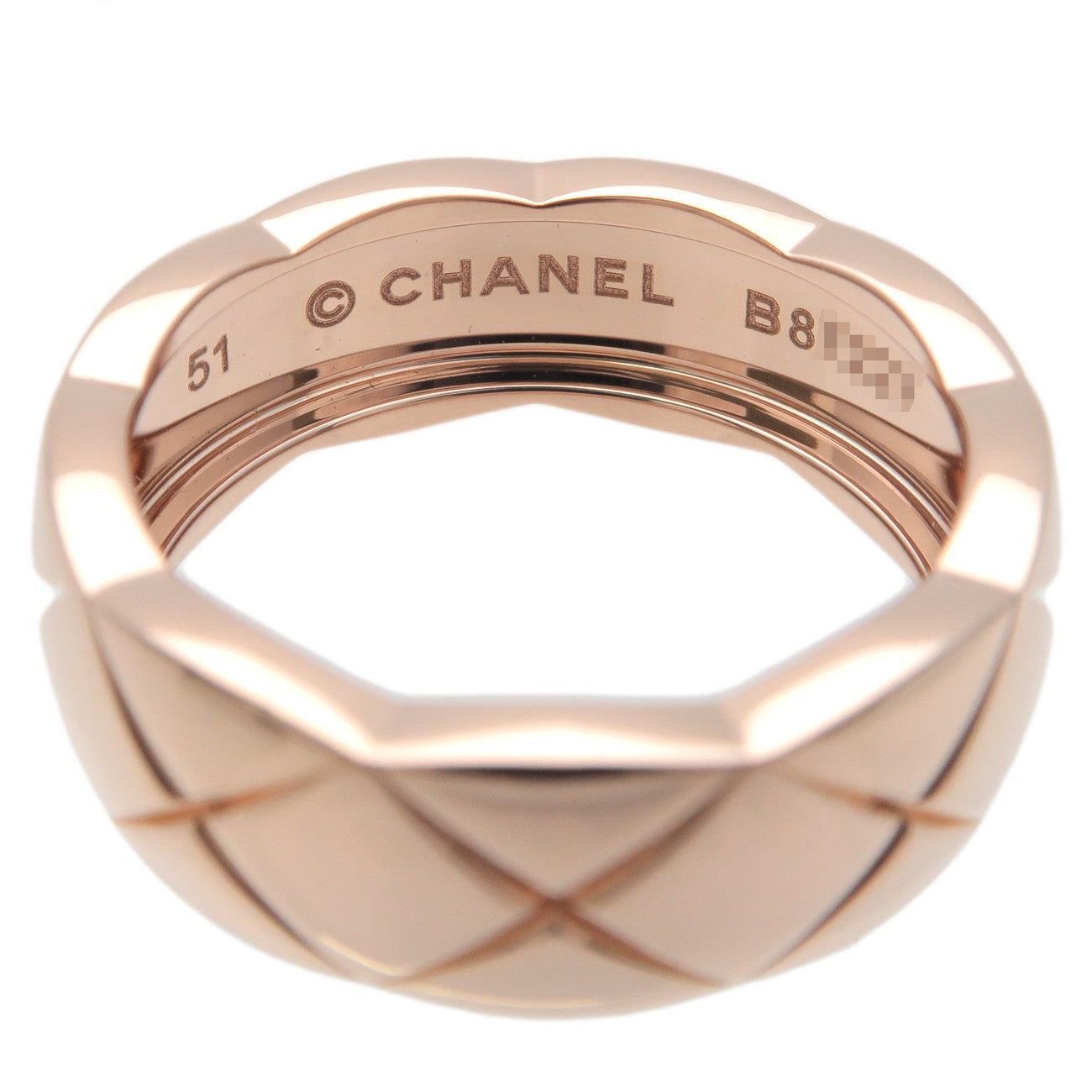 CHANEL-COCO-Crush-Ring-K18PG-750PG-Rose-Gold-#51-US5.5-6-EU51.5