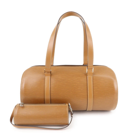 Louis-Vuitton-Epi-Soufflot-Hand-Bag-&-Mini-Pouch-Cannelle-M5222I