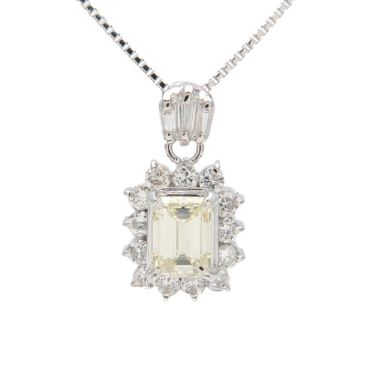 Diamond-Necklace-0.58ct-0.34ct-Platinum-900-Platinum-850