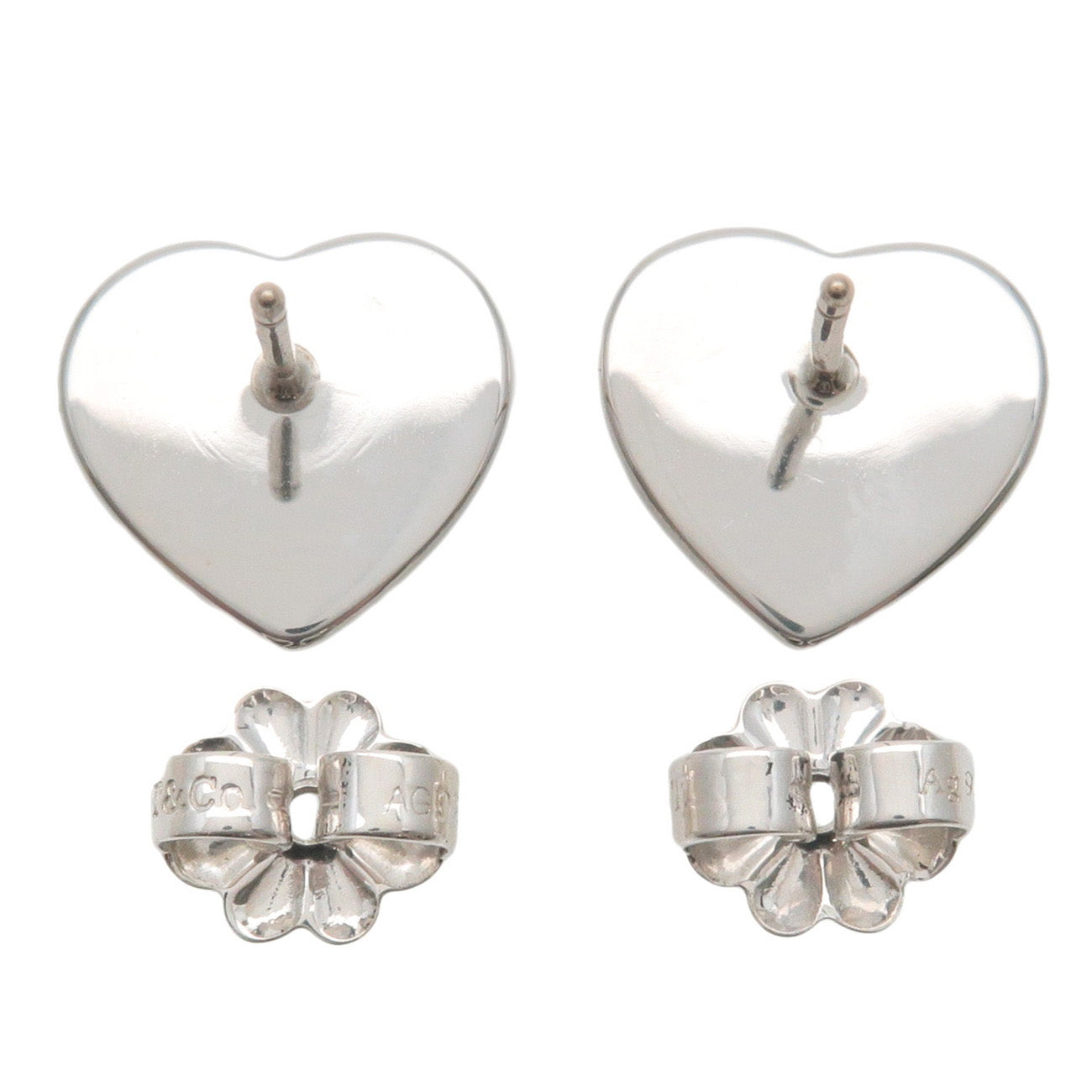 Tiffany&Co. Return to Tiffany Mini Heart Tag Earrings Silver 925