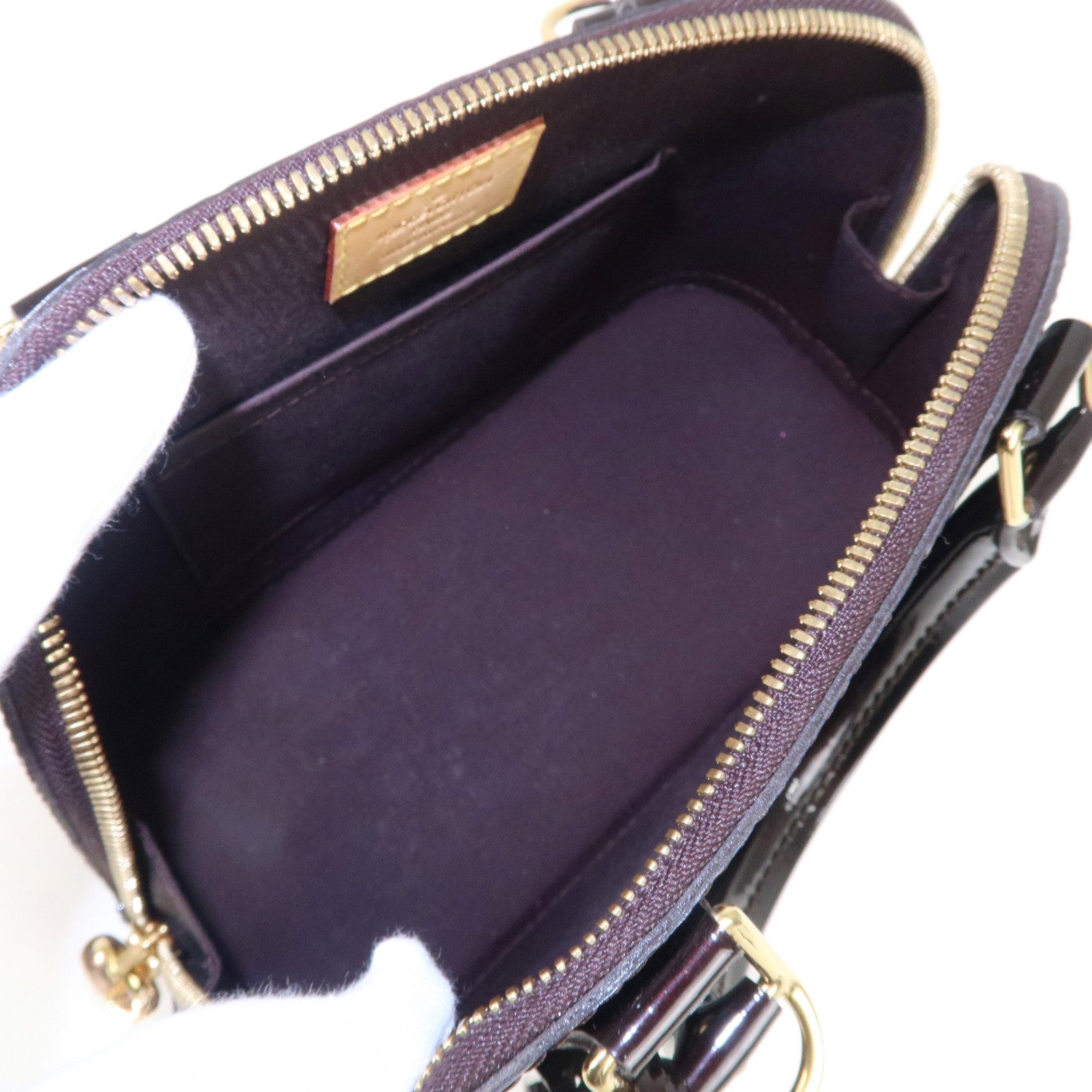 Louis Vuitton Purple Monogram Vernis Leather Alma PM Bag - Luxury