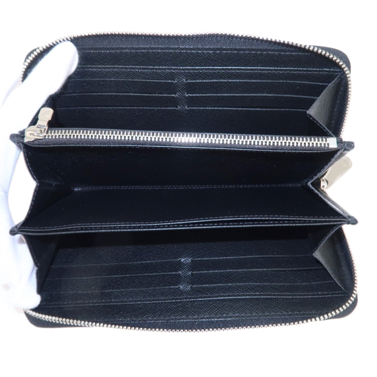 Louis Vuitton Epi Leather Zippy Zip-Around Wallet Men Navy A2191