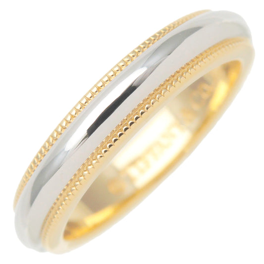 Tiffany&Co.-Milgrain-Band-Ring-K18-Yellow-Gold-Platinum-950-US4