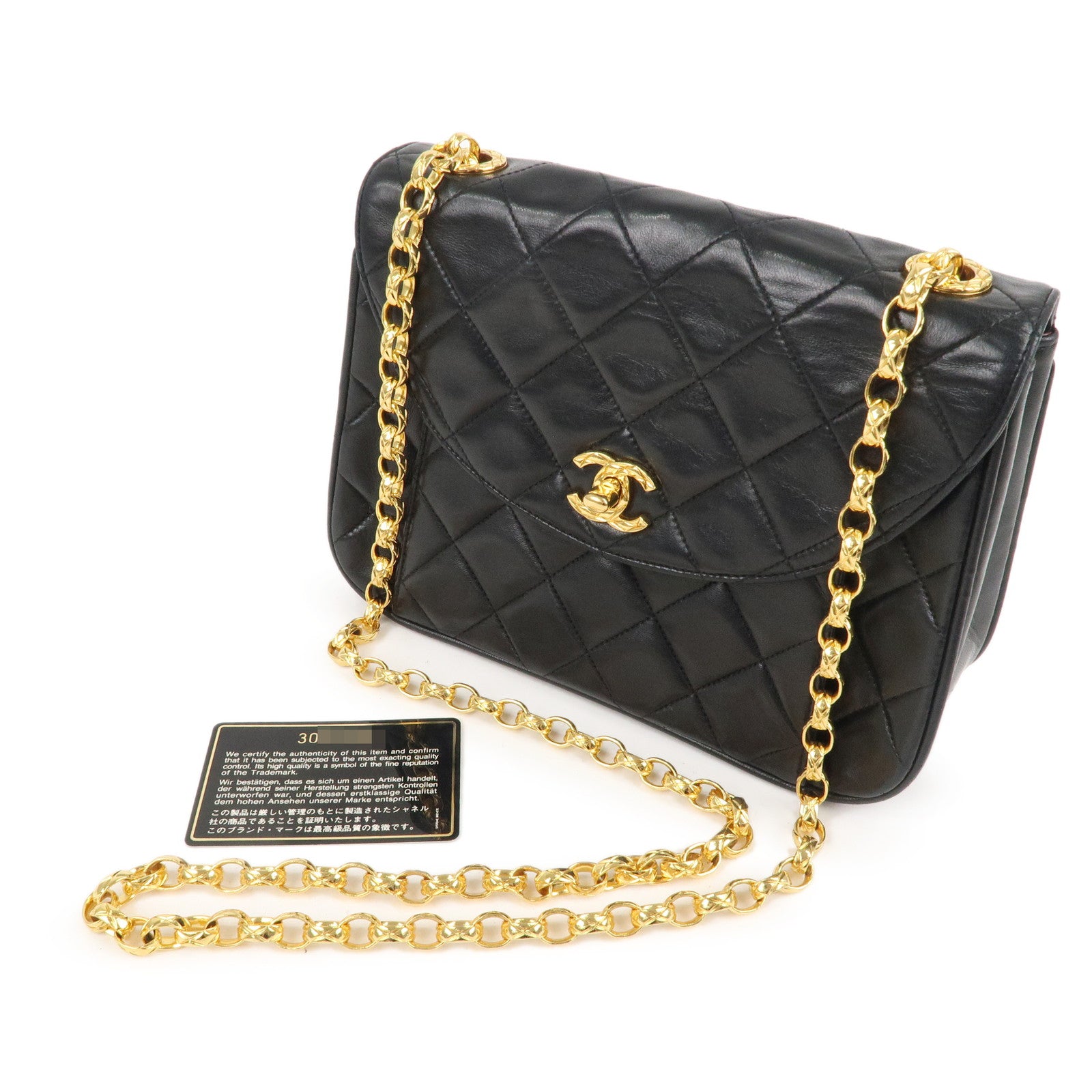 CHANEL-Matelasse-Lamb-Skin-Bijoux-Chain-Shoulder-Bag-Black – dct-ep_vintage  luxury Store