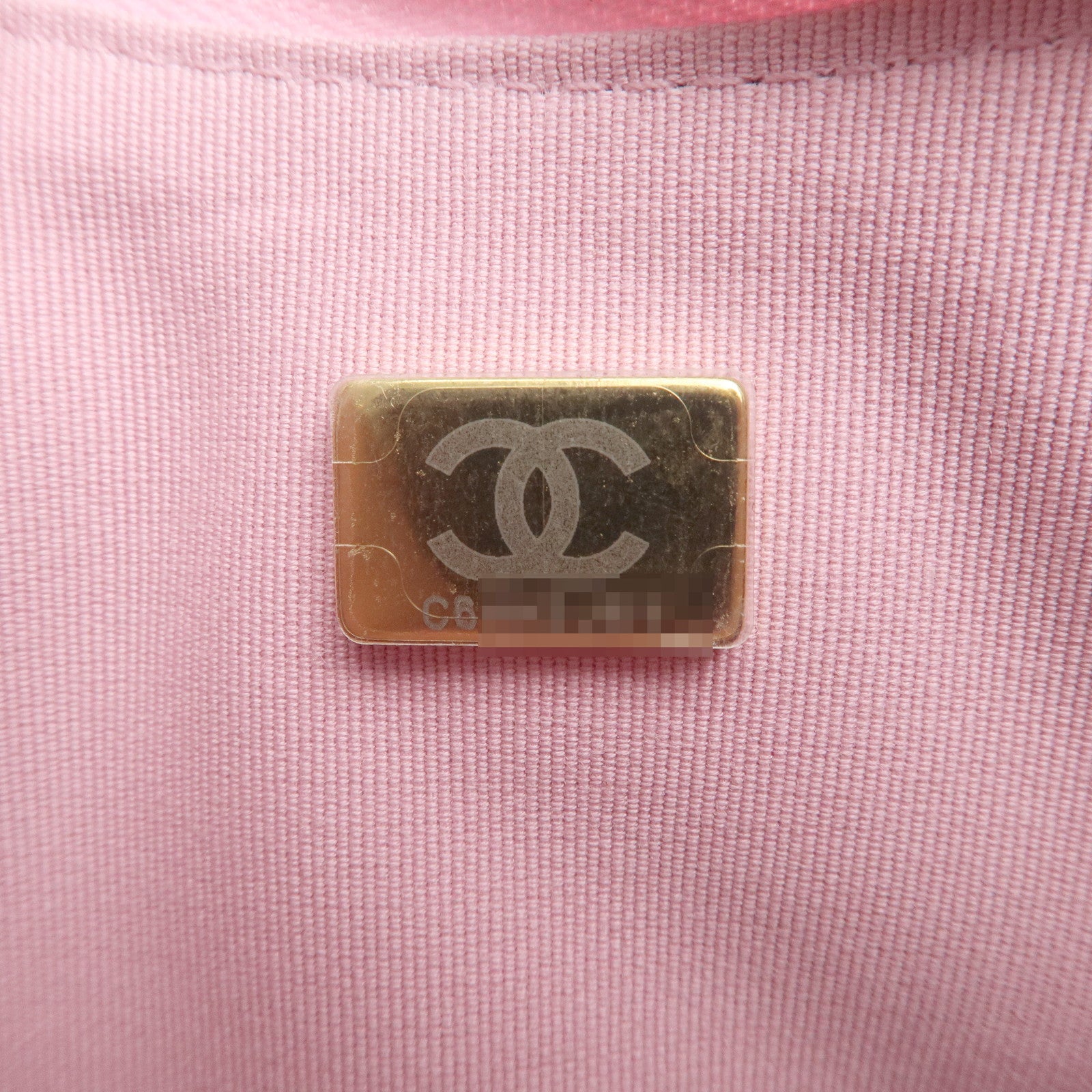 Chanel Matelasse Women's Leather Pouch Metallic Pink