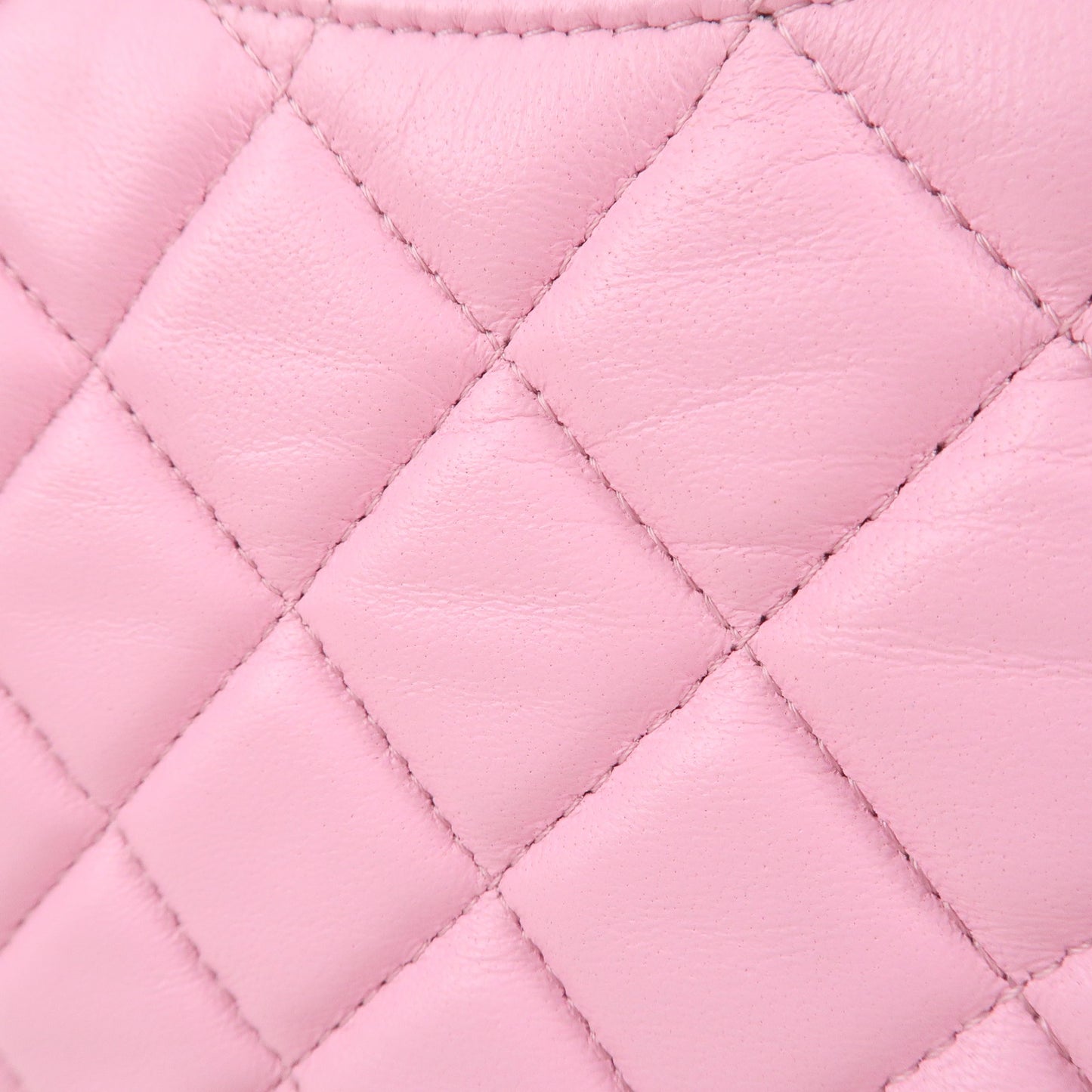 CHANEL Matelasse Lamb Skin Small Hobo Shoulder Bag Pink AS3917