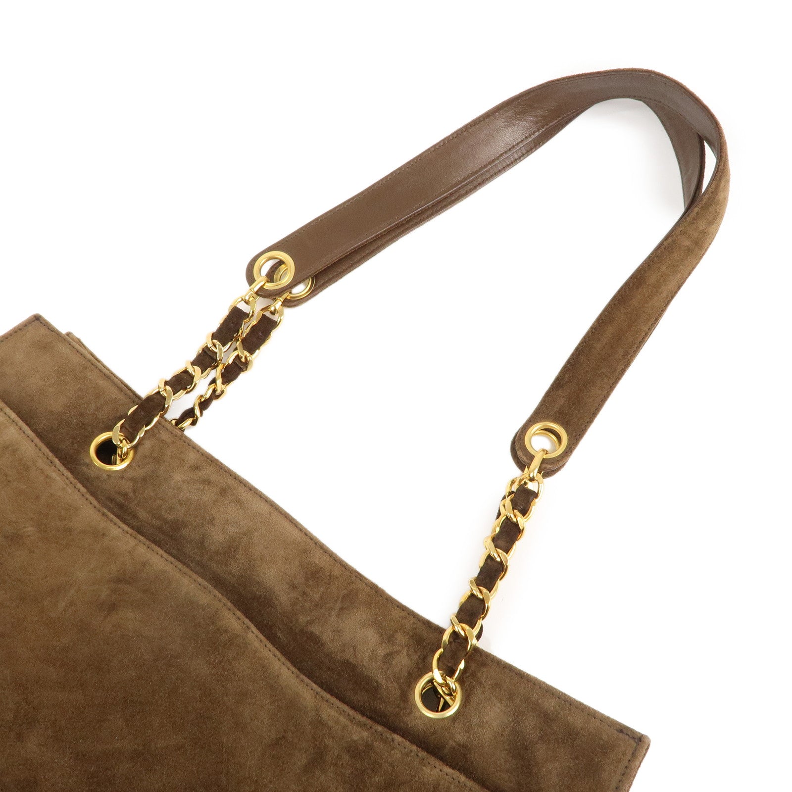CHANEL-Suede-Chain-Shoulder-Bag-Tote-Bag-Brown-Gold-Hardware –  dct-ep_vintage luxury Store