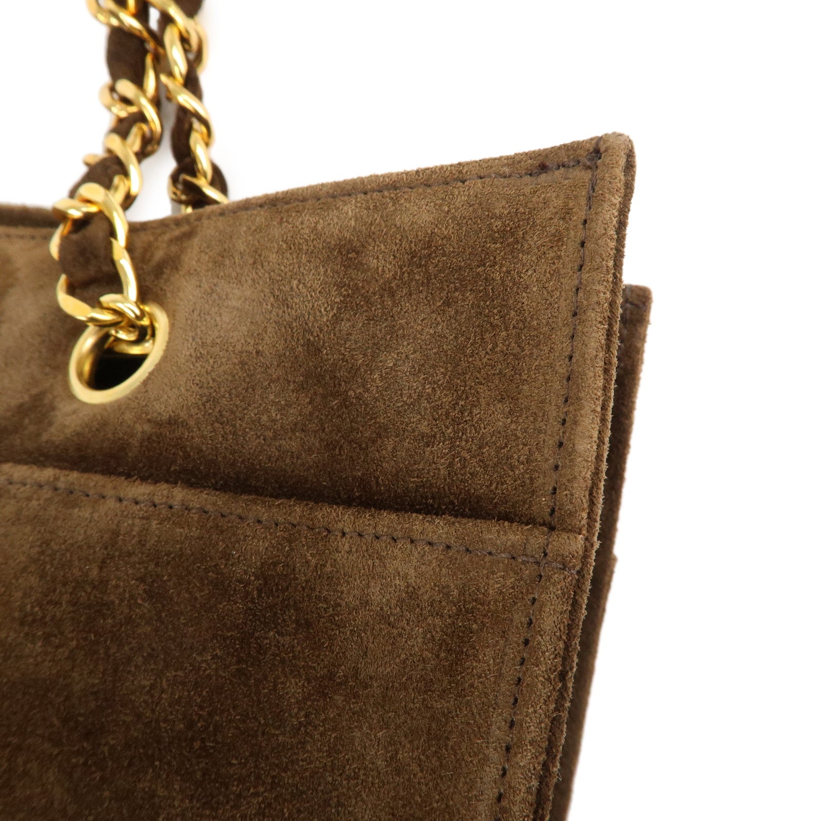 CHANEL-Suede-Chain-Shoulder-Bag-Tote-Bag-Brown-Gold-Hardware –  dct-ep_vintage luxury Store