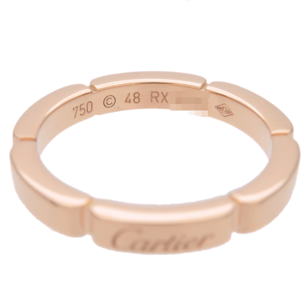 Cartier Maillon Panthere Ring K18 750PG Rose Gold #48 US4.5