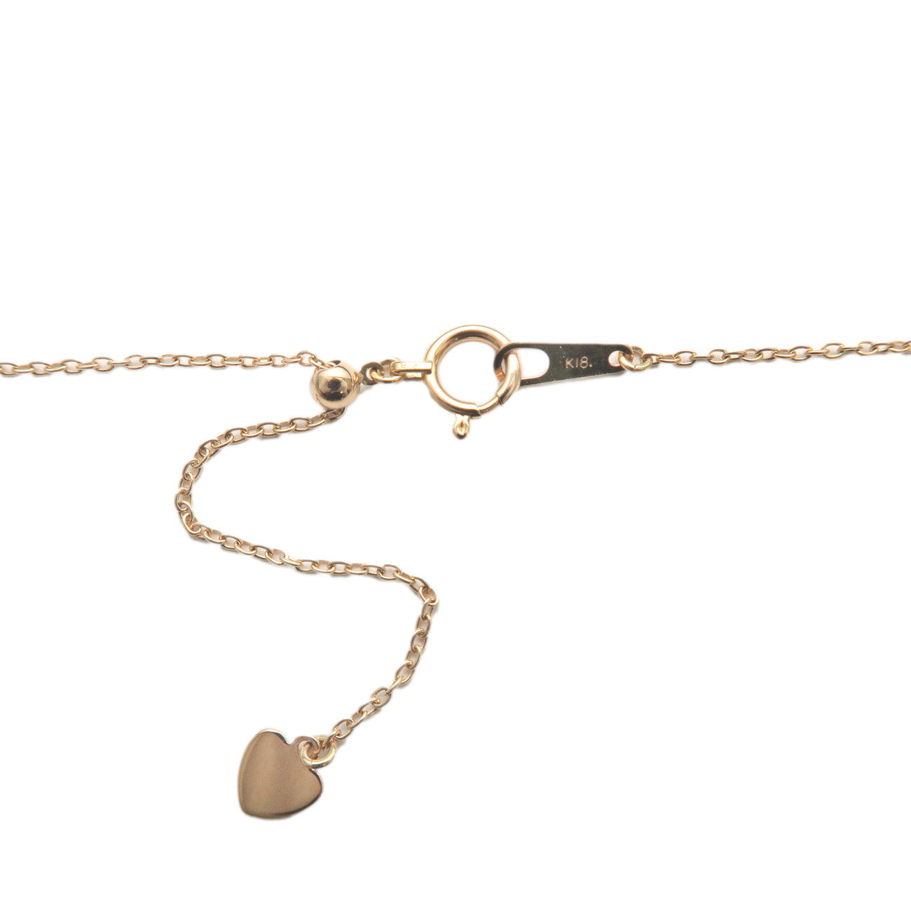Slide Chain Necklace 45cm K18YG 750YG Yellow Gold