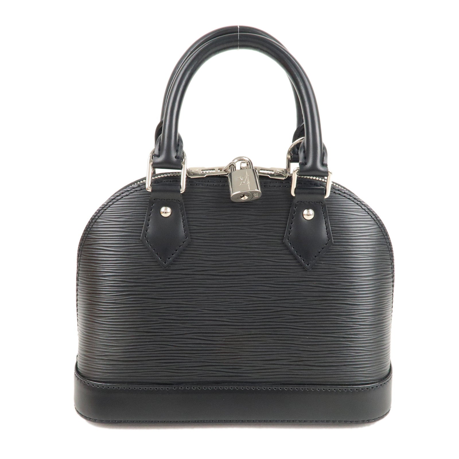 Louis Vuitton Alma PM handbag in black EPI leather