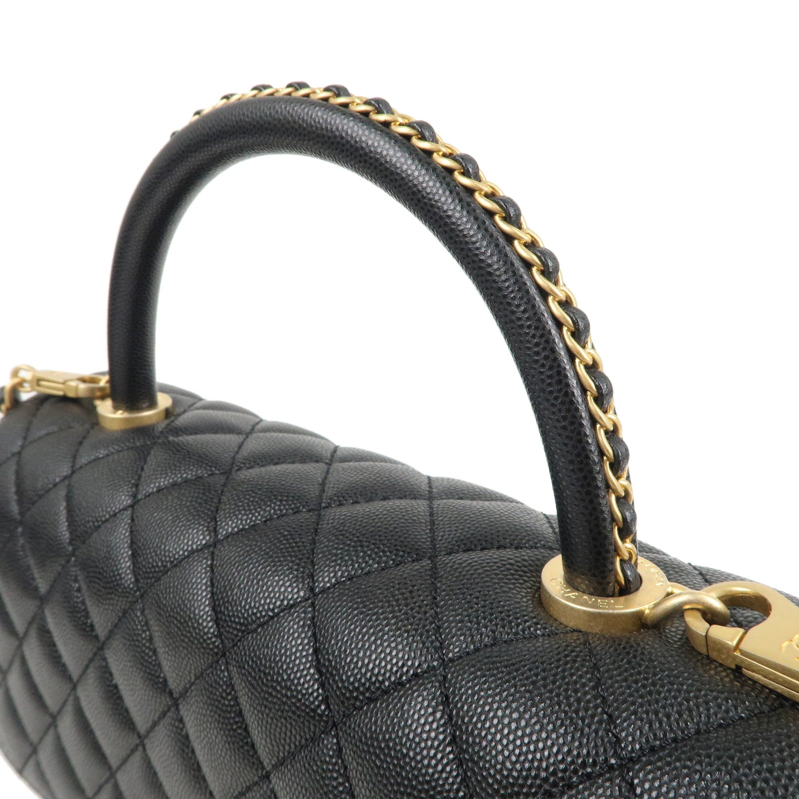 CHANEL-Matelasse-Caviar-Skin-COCO-Handle-28-2Way-Bag-Black-A92991 –  dct-ep_vintage luxury Store