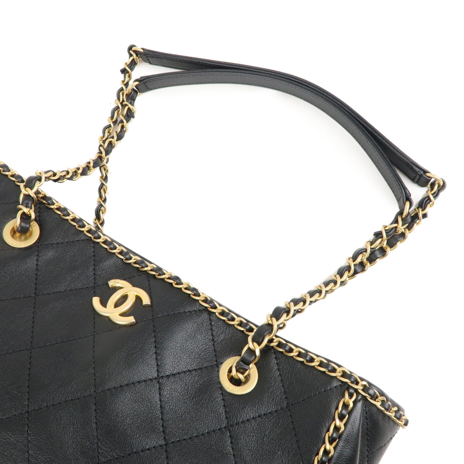 CHANEL, Bags, Chanel Classic Tote Bag Gold Chain Hardly Worn