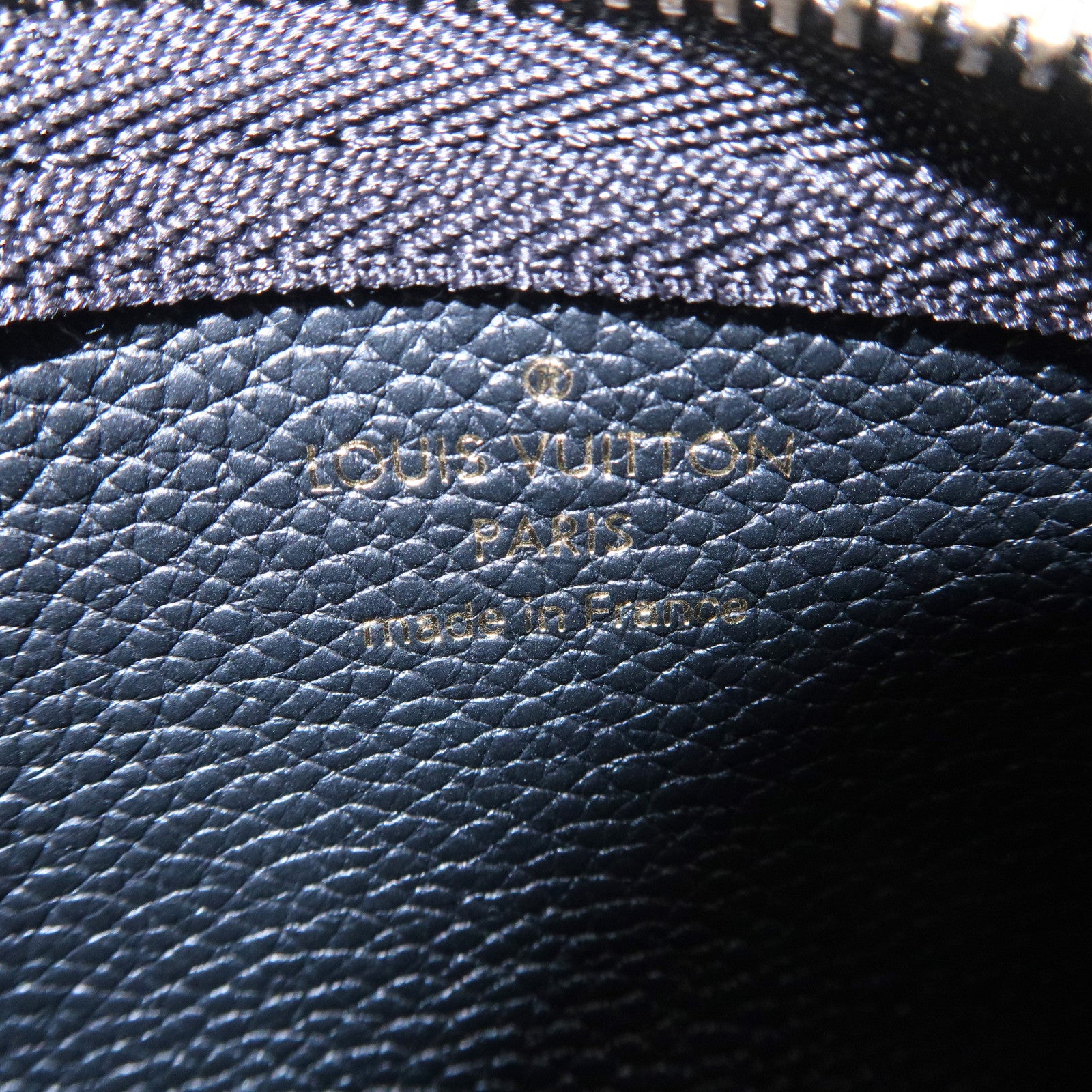 Louis Vuitton Denim Monogram Empreinte Leather Pochette Cles and