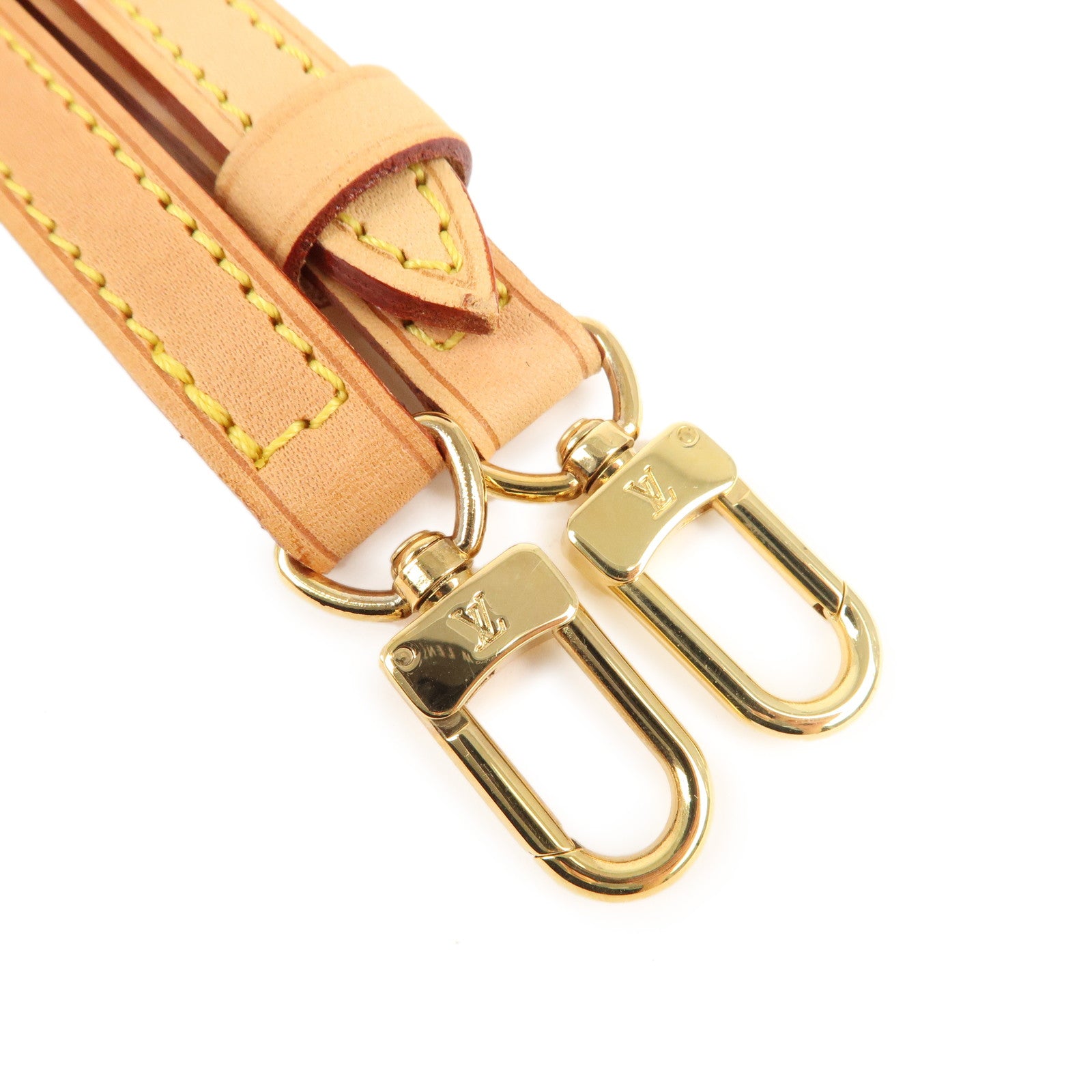 Louis Vuitton Beige Leather Adjustable Shoulder Strap Louis