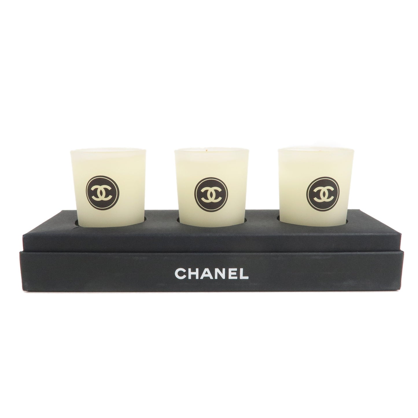 [Used] CHANEL novelty mini aroma candle set of 3 with Box