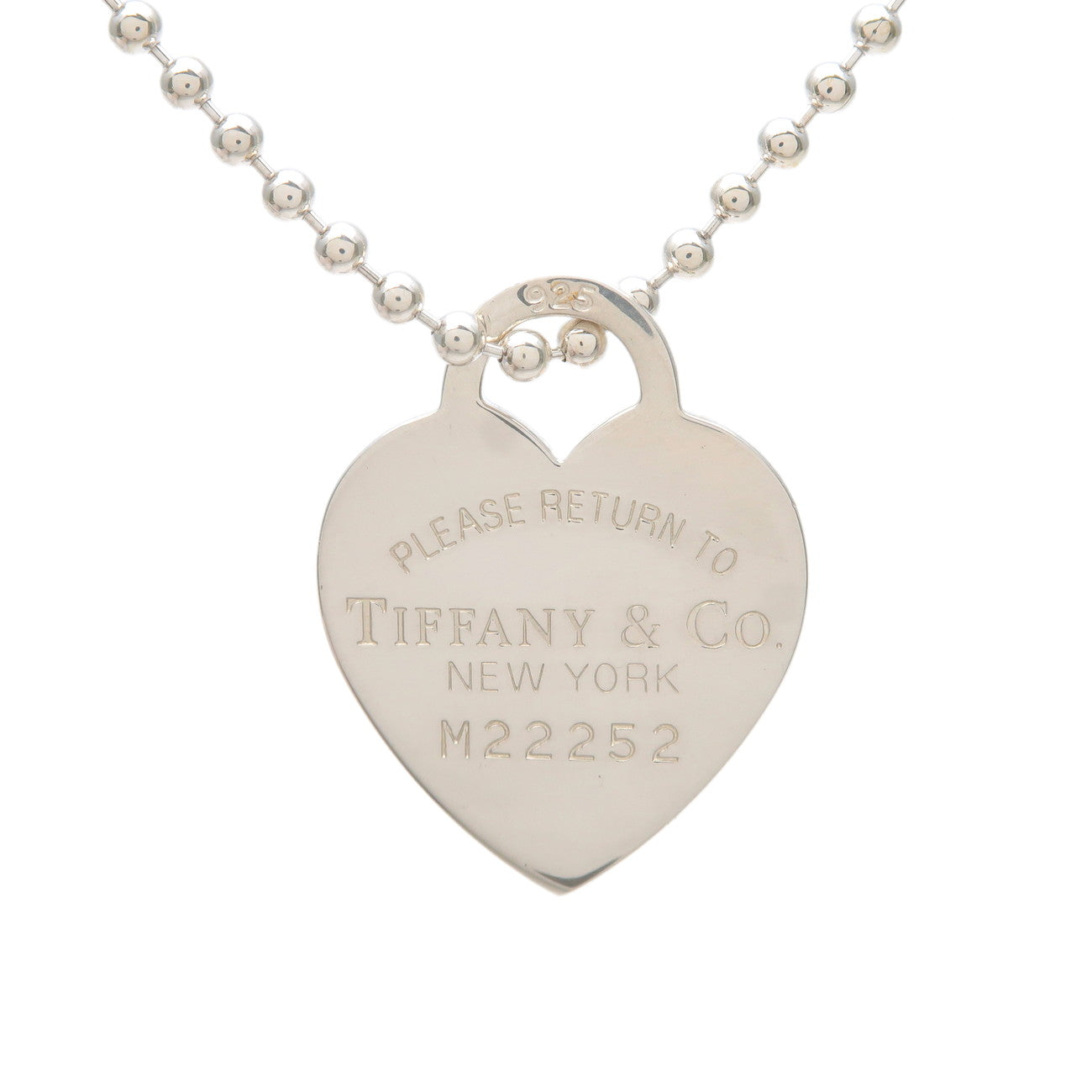Silver Heart Tag Necklace 2024 | www.houwelings.com