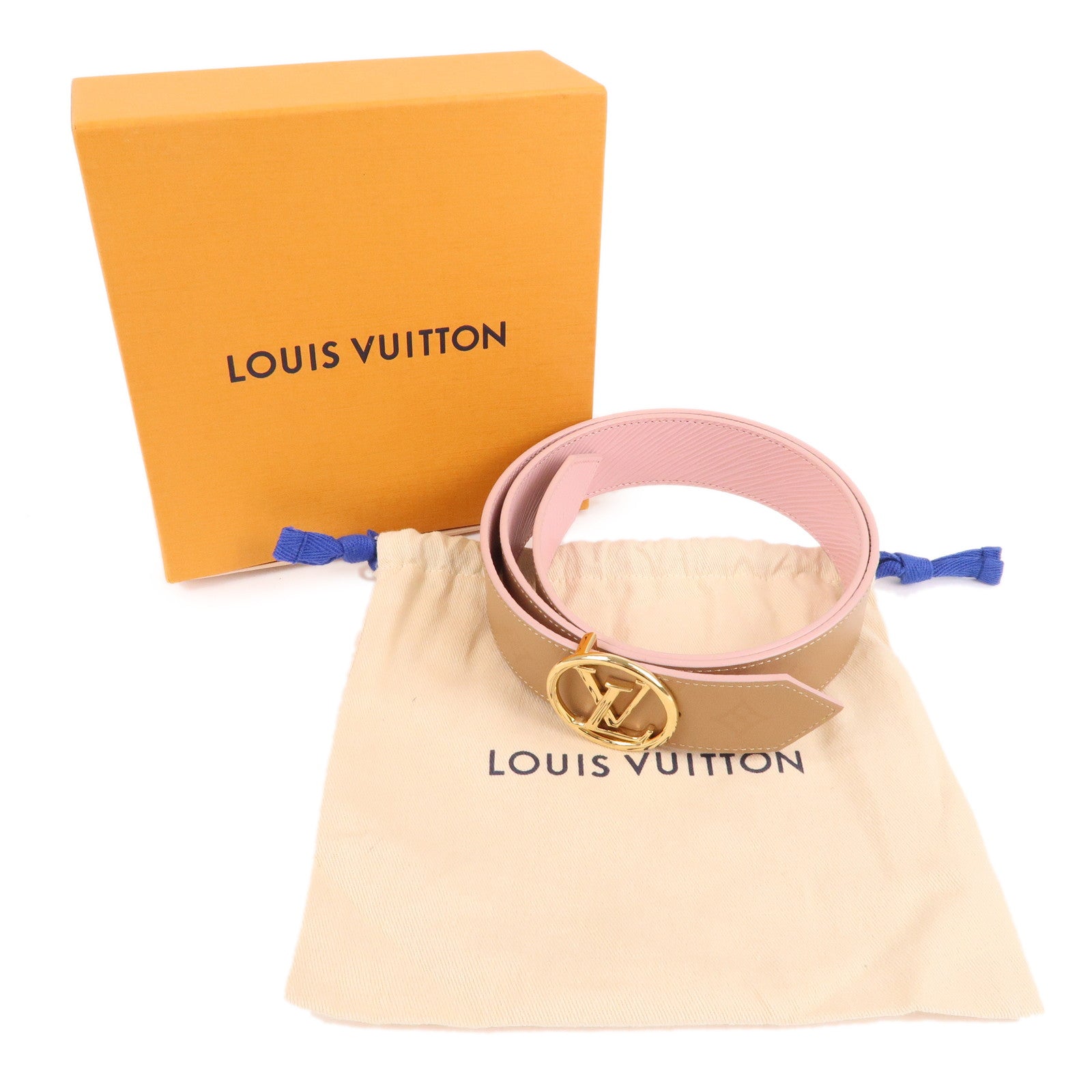 Louis Vuitton Louis Vuitton Ceinture LV Paris White Damier Azur