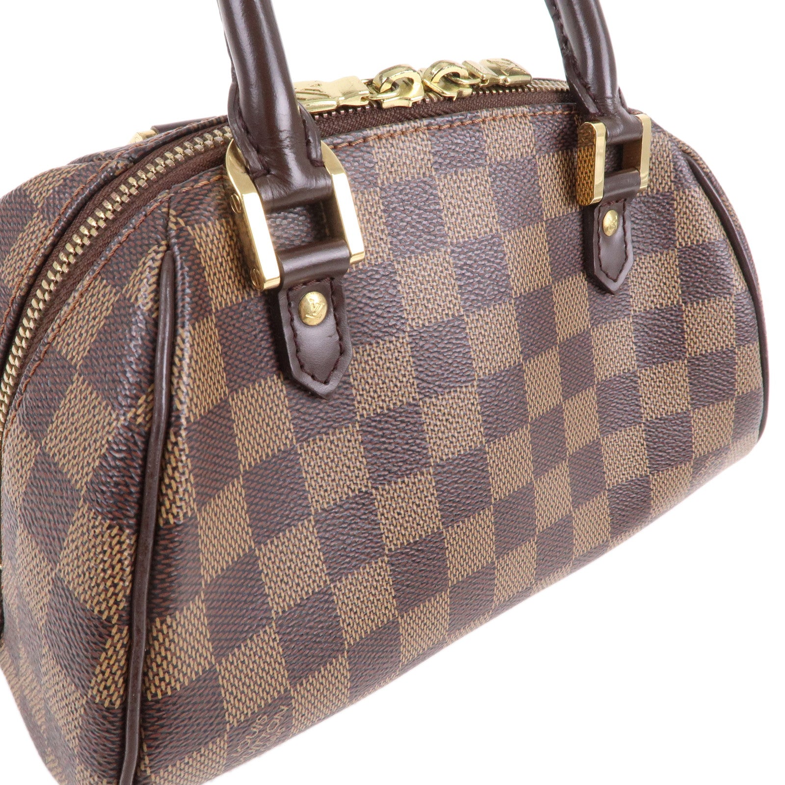 Louis Vuitton Damier Ebene Rivera - Brown Handle Bags, Handbags