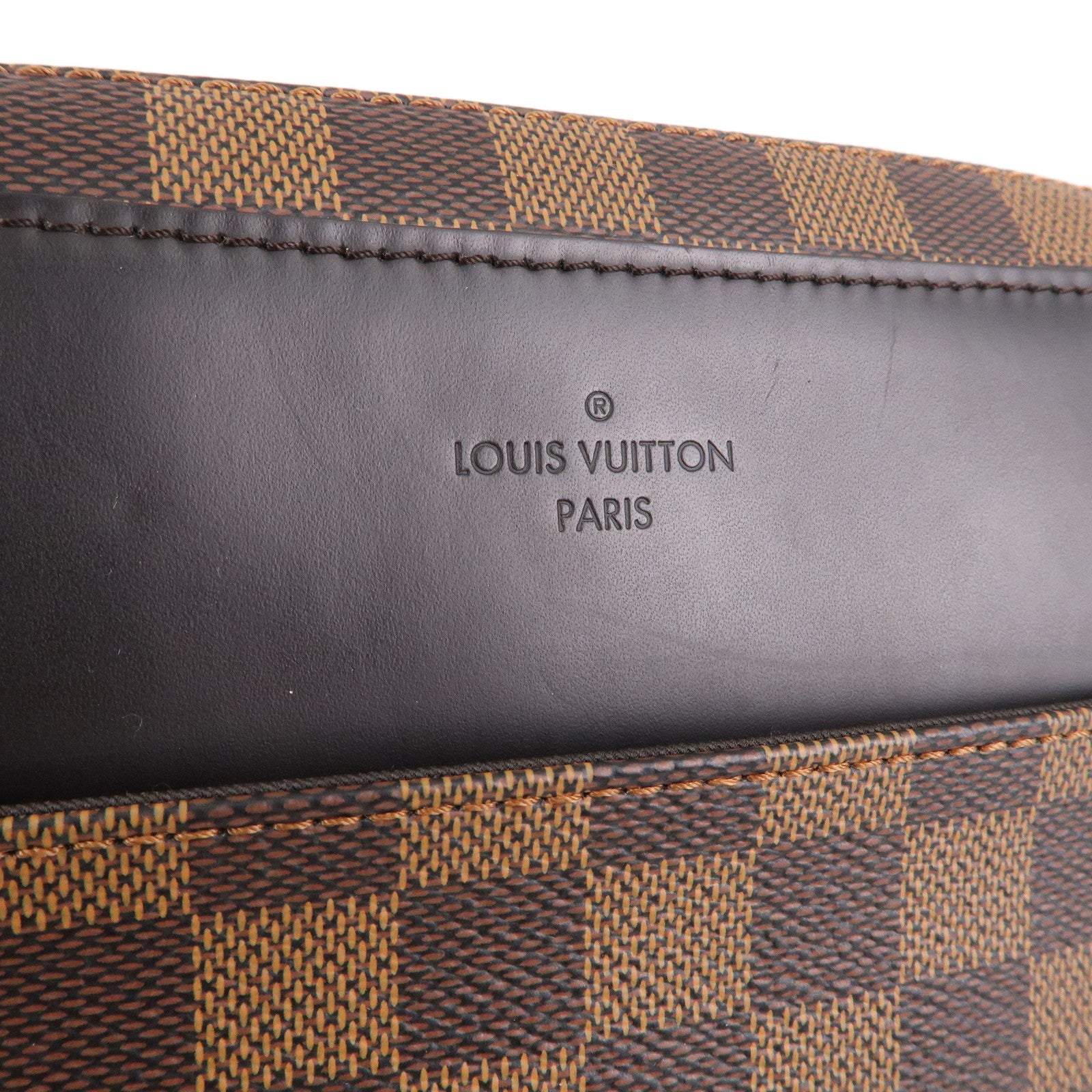 Louis Vuitton Jake PM Damier Ebene Messenger Bag Brown