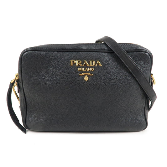PRADA-Logo-Leather-Shoulder-Bag-Crossbody-Bag-Black-1BH079