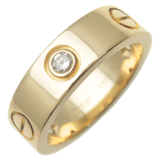 Cartier-Love-Ring-Half-Diamond-K18-Yellow-Gold-#52-US6-6.5-EU52.5