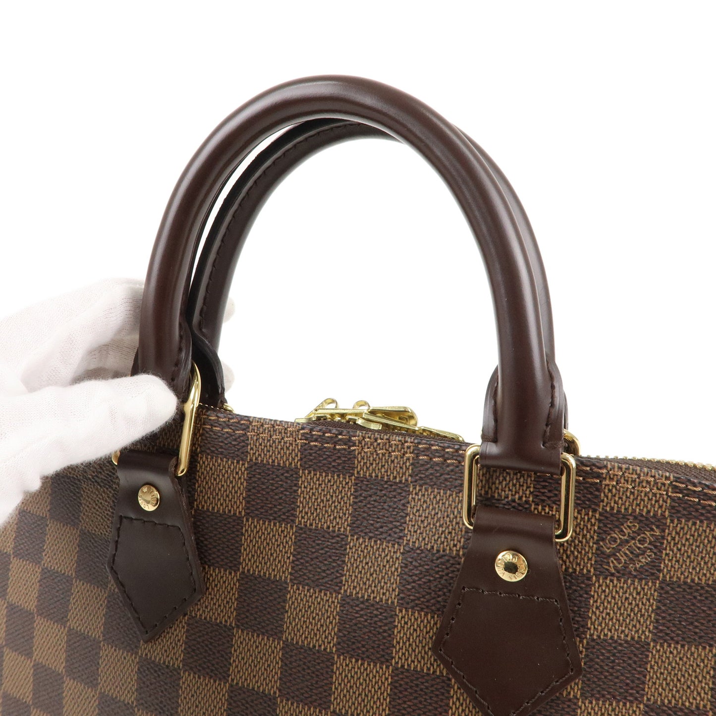 Louis Vuitton Damier Alma PM Hand Bag Brown N51131