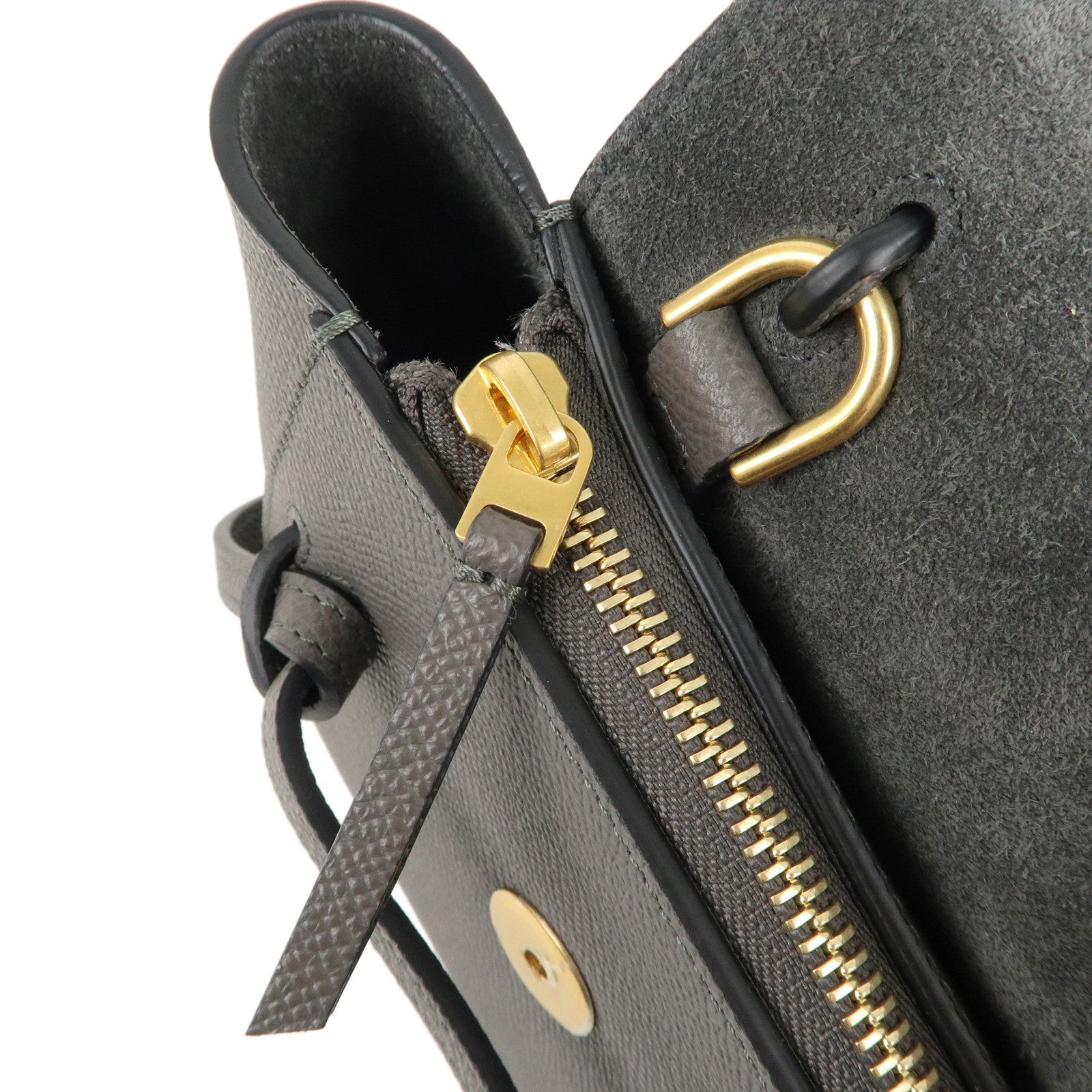 CELINE-Leather-Pico-Belt-Bag-2Way-Shoulder-Bag-Gray-194263 – dct-ep_vintage  luxury Store