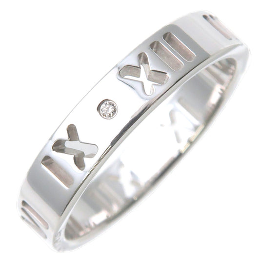 Tiffany&Co.-Pierced-Atlas-4P-Diamond-Ring-K18-White-Gold-US5.5-6