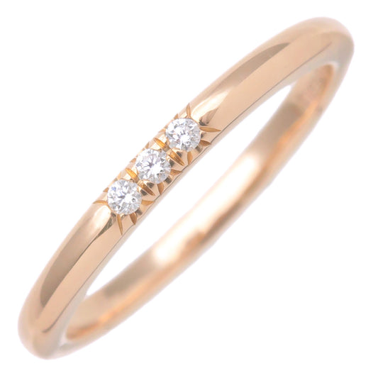 Tiffany&Co.-Classic-Band-Ring-3P-Diamond-K18-Rose-Gold-EU49-US5