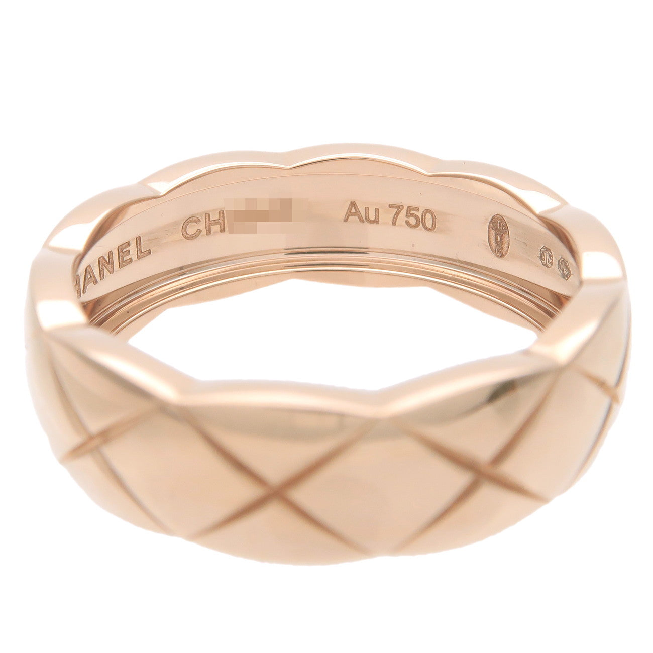 CHANEL COCO Crush Ring Medium K18 750PG Rose Gold #60 US9.5 EU61