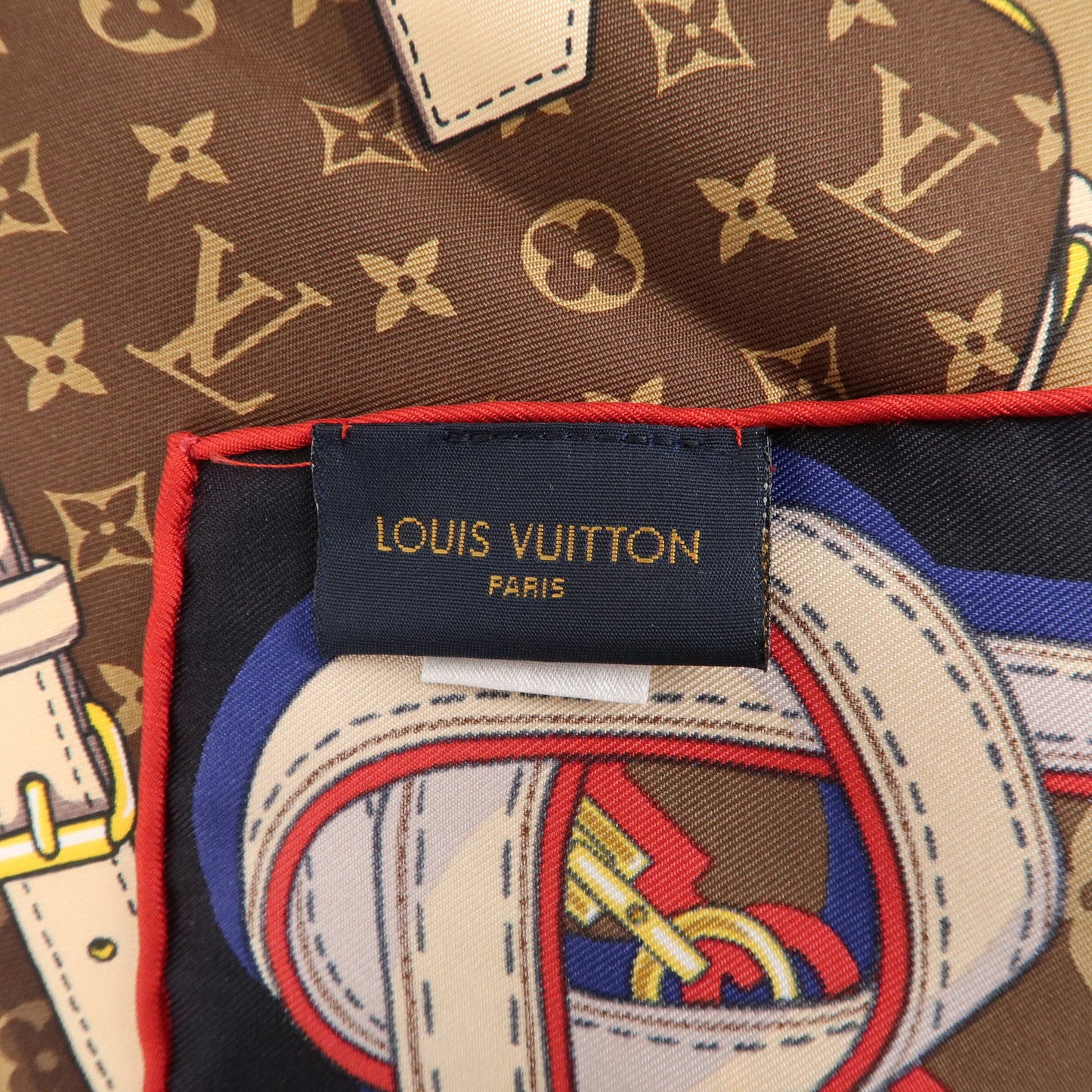 Louis Vuitton Care Tribute To Square 90 Silk 100% Scarf M76202