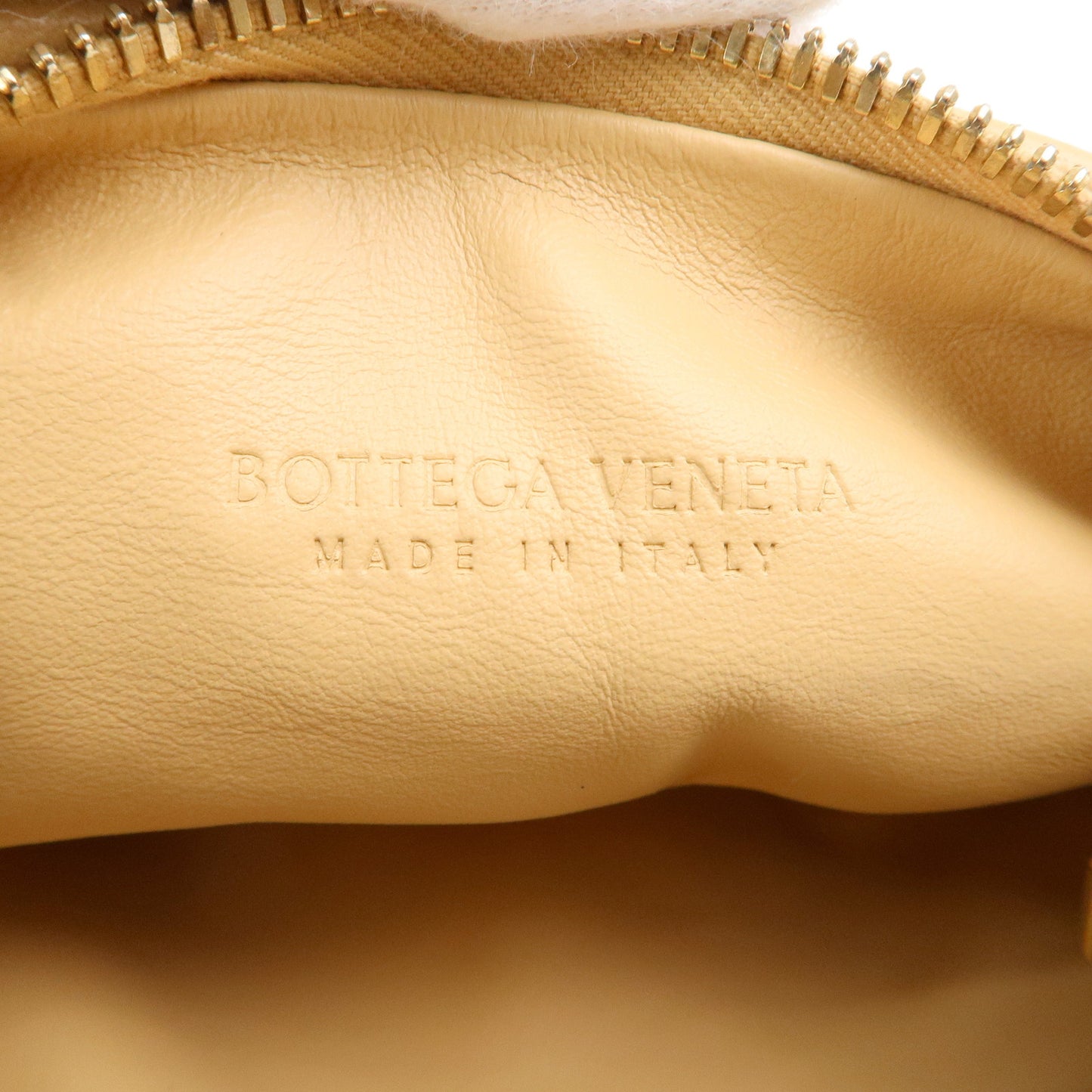 BOTTEGA VENETA Mini Jodie Intrecciato Leather Bag Beige 651876