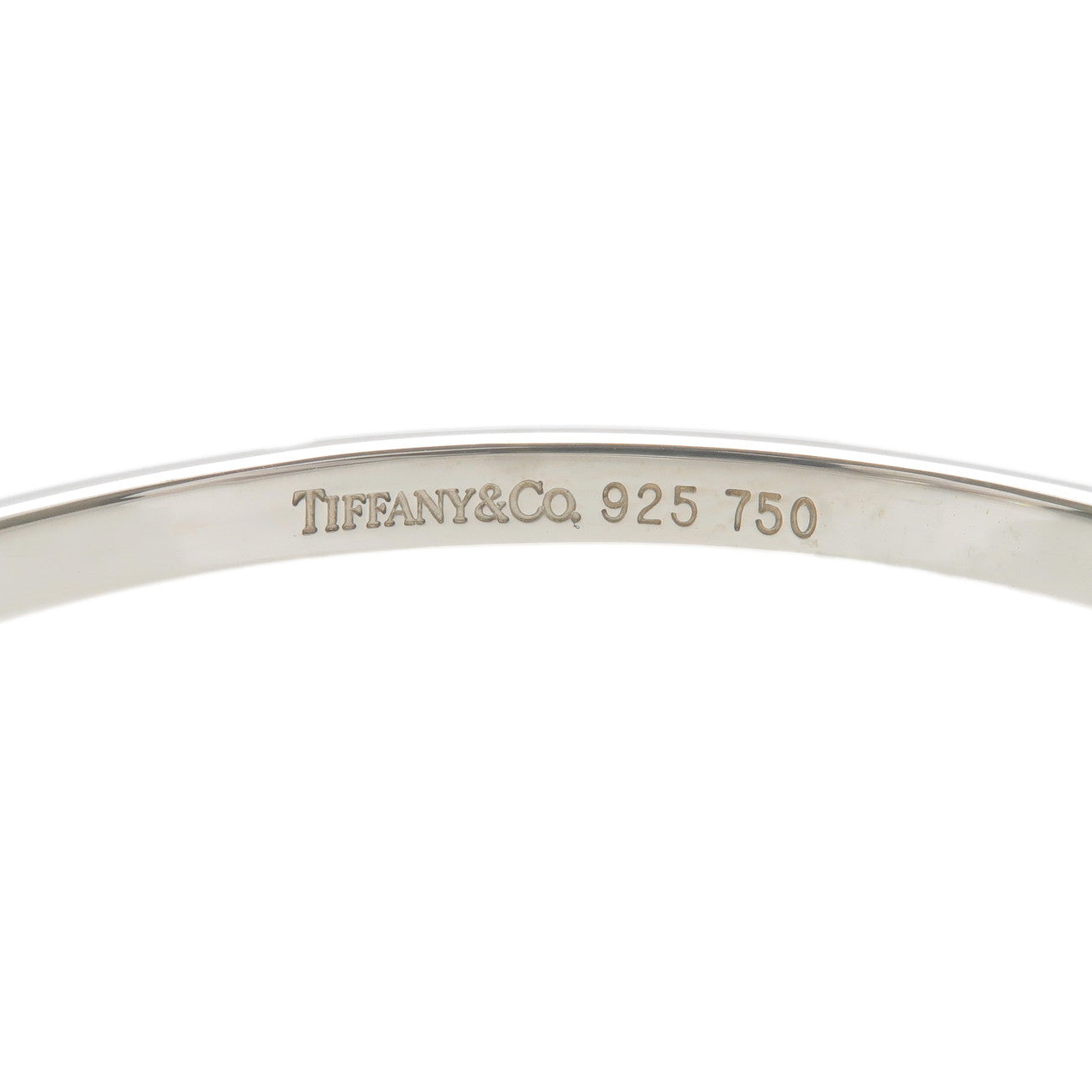 Tiffany&Co. Flat Wire Bangle Silver SV925 K18YG 750 Yellow Gold