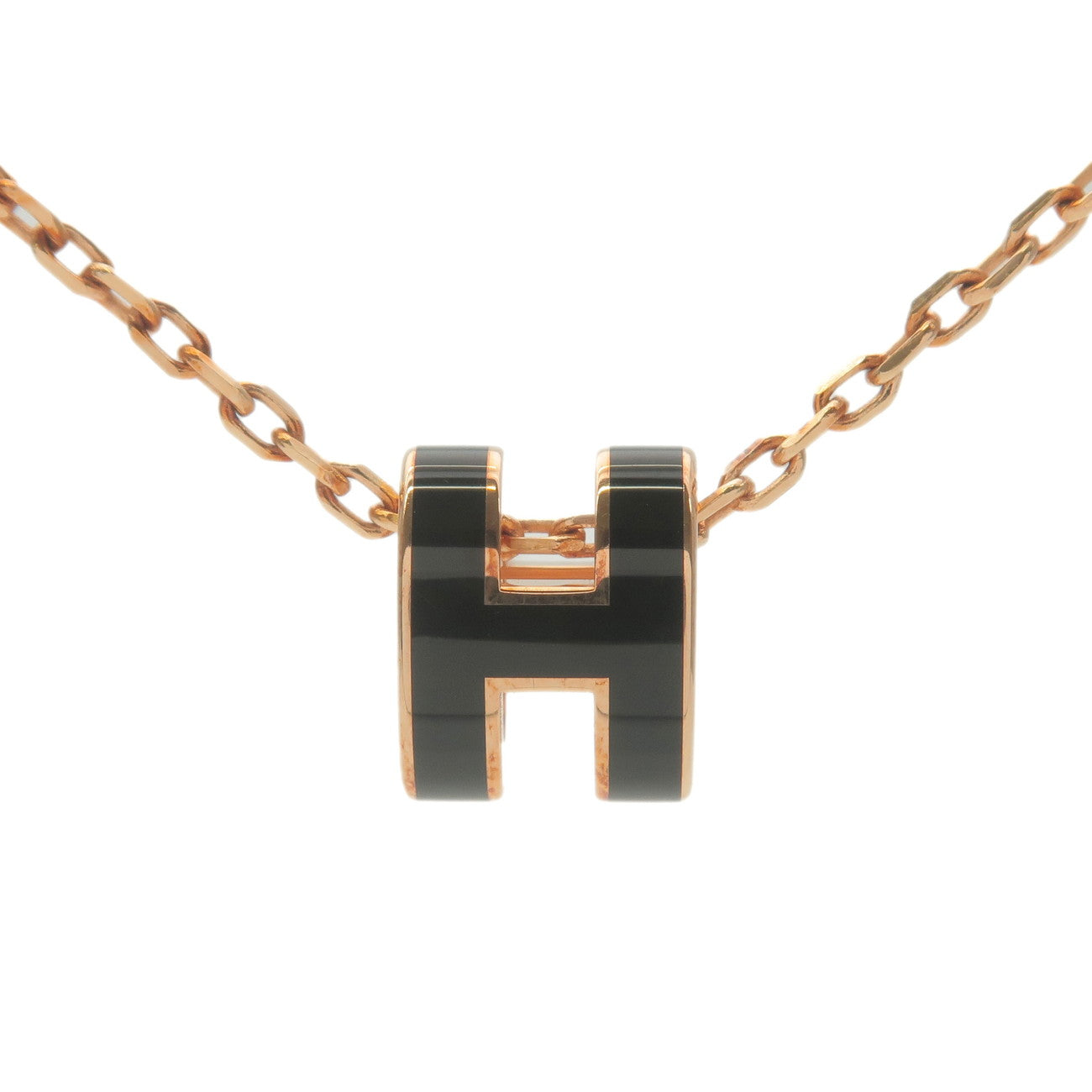 Rose gold and black outlet chain