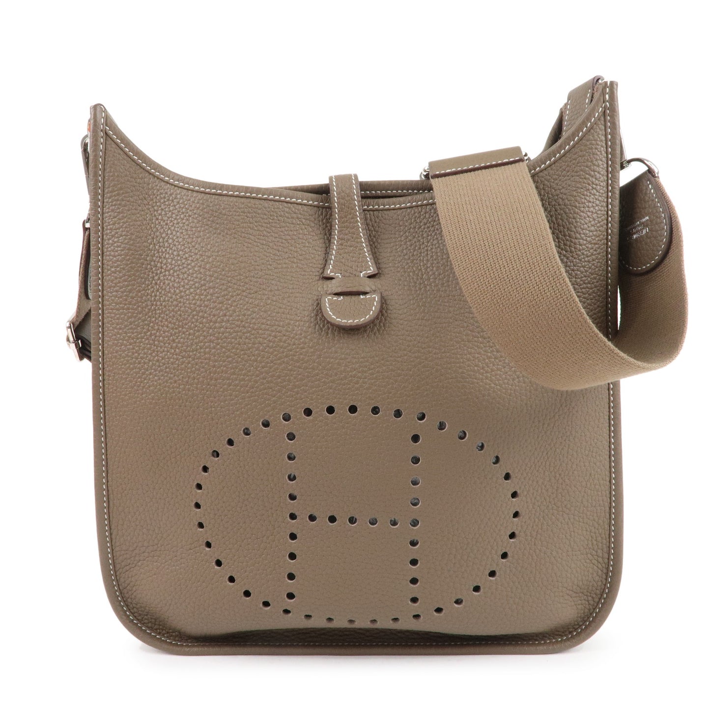 HERMES-Taurillon-Clemence-Evelyne-3PM-Shoulder-Bag-Etoupe